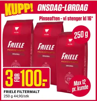 Europris FRIELE FILTERMALT tilbud