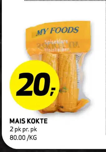 Bunnpris MAIS KOKTE tilbud