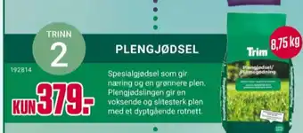 Europris Trim plengjødsel tilbud