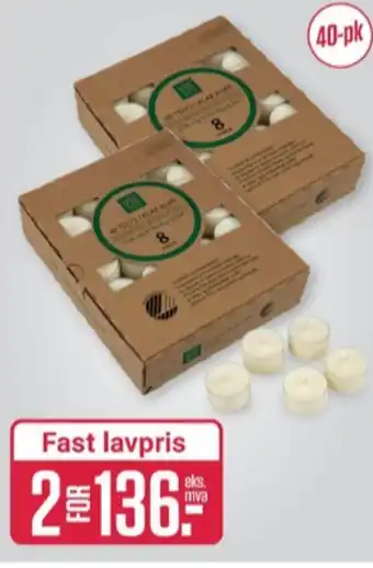 Europris Vie home telys tilbud