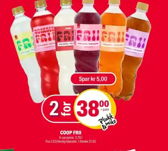 Coop Extra Frii saft tilbud
