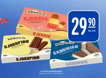 Rema 1000 UTVALGTE SPAREPAKKER IS tilbud