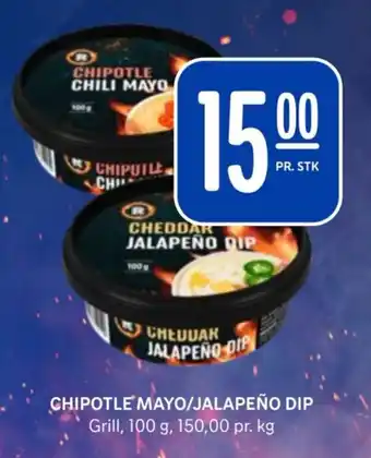 Rema 1000 CHIPOTLE MAYO/JALAPEÑO DIP tilbud