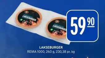 Rema 1000 LAKSEBURGER tilbud