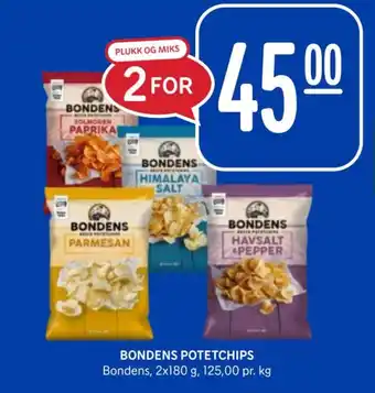 Rema 1000 BONDENS POTETCHIPS tilbud