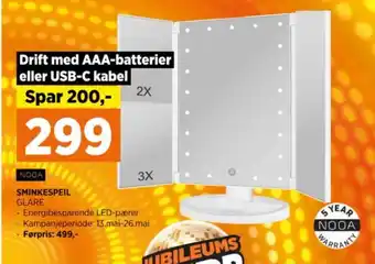 POWER SMINKESPEIL GLARE tilbud