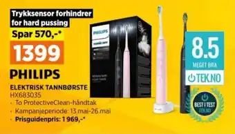 POWER ELEKTRISK TANNBØRSTE HX683035 tilbud