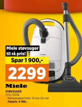 POWER Miele STØVSUGER CPLC3125E tilbud