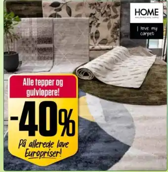 Europris Alle tepper og gulvløpere! tilbud