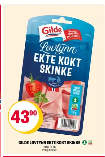 Coop Extra GILDE LØVTYNN EKTE KOKT SKINKE tilbud