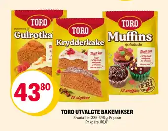 Coop Extra TORO UTVALGTE BAKEMIKSER tilbud