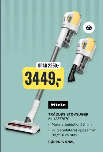 TRÅDLØS STØVSUGER