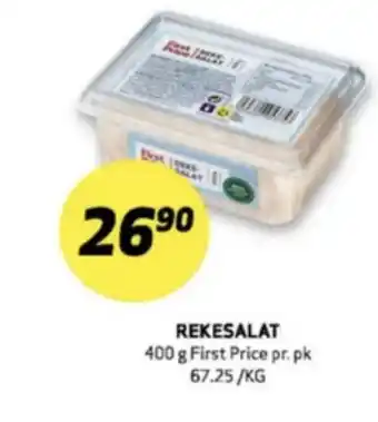 Bunnpris First price rekesalat tilbud