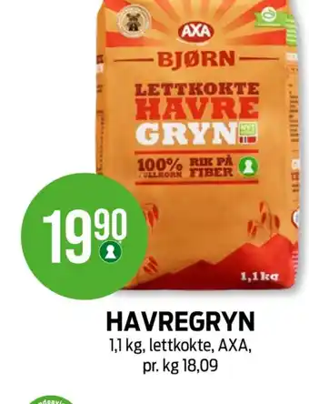 Kiwi Axa bjørn letkogte havregryn tilbud