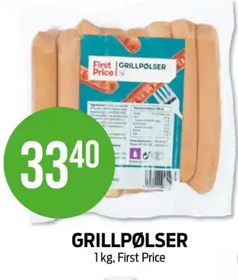 Kiwi First price grillpølser tilbud