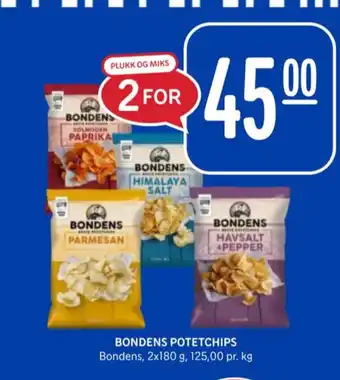 Rema 1000 Bondens chips paprika tilbud