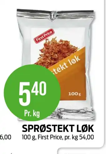 Kiwi First price sprøstekt løk tilbud