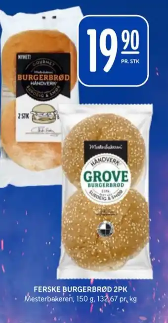 Rema 1000 Mesterbakeren grove burgerbrød tilbud