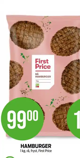 Kiwi First price hamburger tilbud
