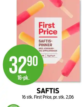 Kiwi First price saftispinner tilbud