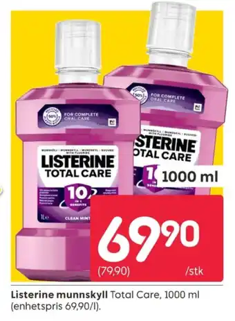 Rusta Listerine munnskyll tilbud