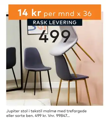 Skeidar Jupiter stol tilbud