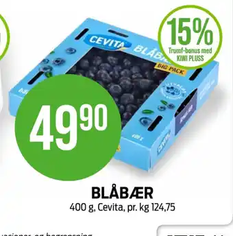 Kiwi Cevita blåbær tilbud