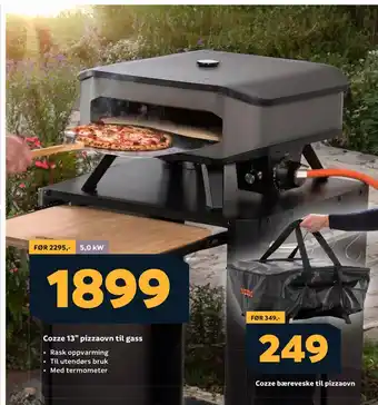 Megaflis Cozze 13” pizzaovn til gass tilbud