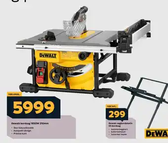 Megaflis Dewalt bordsag 1850W 210mm tilbud