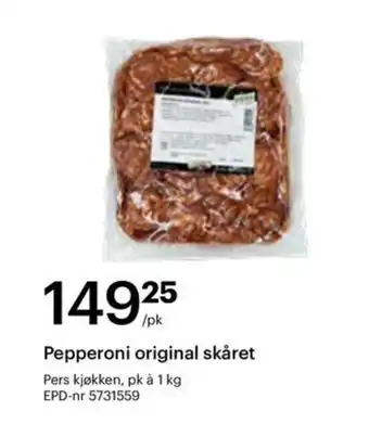 Storcash Pepperoni original skåret tilbud