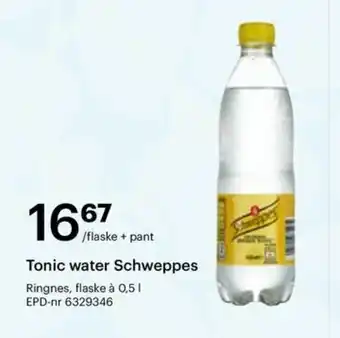 Storcash Tonic water Schweppes tilbud