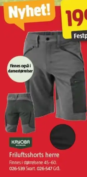 Jula Friluftsshorts herre tilbud