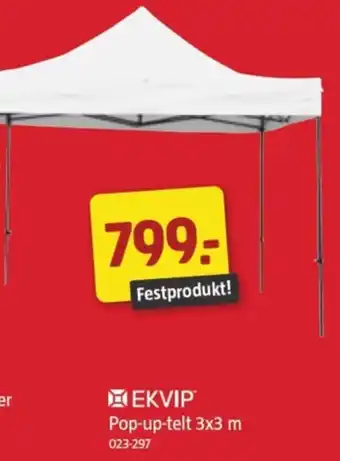 Jula Pop-up-telt 3x3 m tilbud