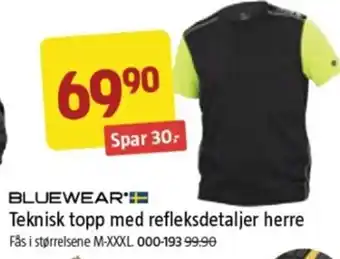 Jula Teknisk topp med refleksdetaljer herre tilbud