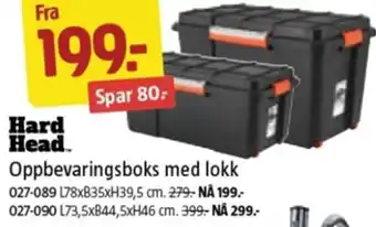 Jula Oppbevaringsboks med lokk tilbud