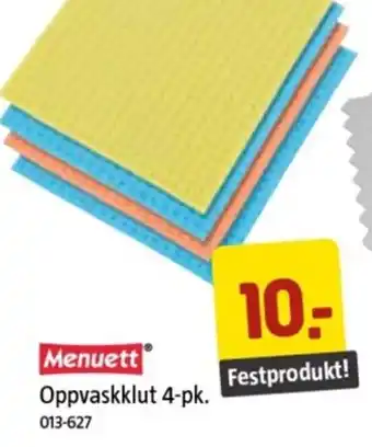 Jula Oppvaskklut 4-pk. tilbud