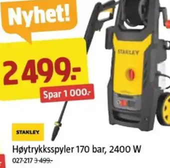 Jula Høytrykksspyler 170 bar, 2400 W tilbud