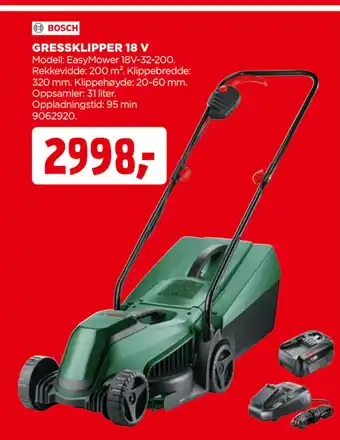 jem & fix GRESSKLIPPER 18 V tilbud