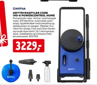 jem & fix HØYTRYKKSPYLER CORE 140-6 POWERCONTROL HOME tilbud