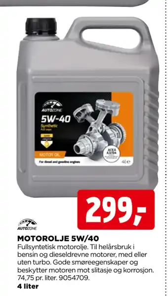 jem & fix MOTOROLJE 5W/40 tilbud