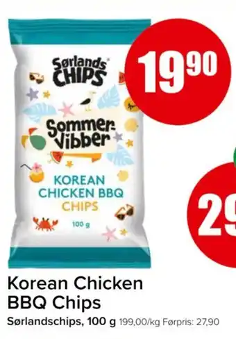 Spar Korean Chicken BBQ Chips tilbud