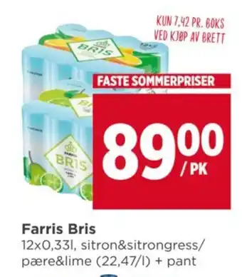 Meny Farris Bris tilbud