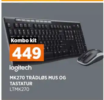POWER MK270 TRÅDLØS MUS OG TASTATUR tilbud