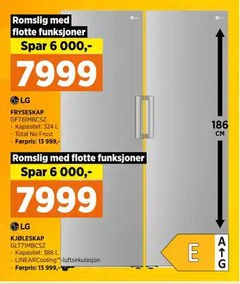 POWER KJØLESKAP tilbud