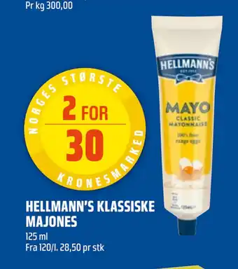 Coop Obs HELLMANN’S KLASSISKE MAJONES tilbud