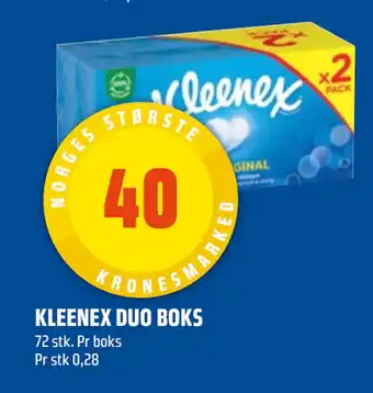 Coop Obs KLEENEX DUO BOKS tilbud