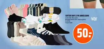 Coop Obs SOFTER DAYS 5 PK ANKELSOKK tilbud