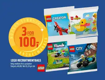 Coop Obs LEGO RECRUITMENTBAGS tilbud
