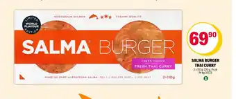 Coop Extra SALMA BURGER THAI CURRY tilbud