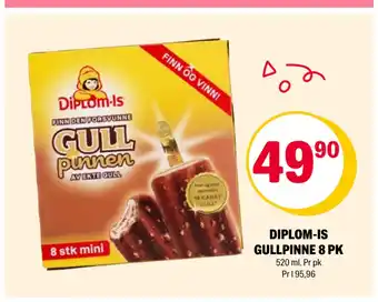 Coop Extra DIPLOM-IS GULLPINNE 8 PK tilbud